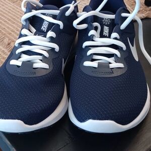Nike Navy and White Athletic Shoes